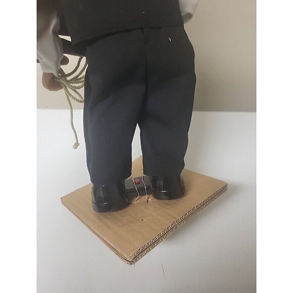 Vintage Holiday Time Dancing Animated Cowboy Santa Wish You Merry Christ… - Picture 5 of 16